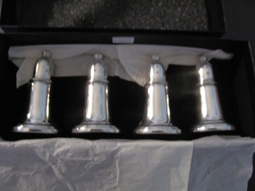 Box Set Empire Pewter Salt Pepper Shakers - Picture 4 of 9