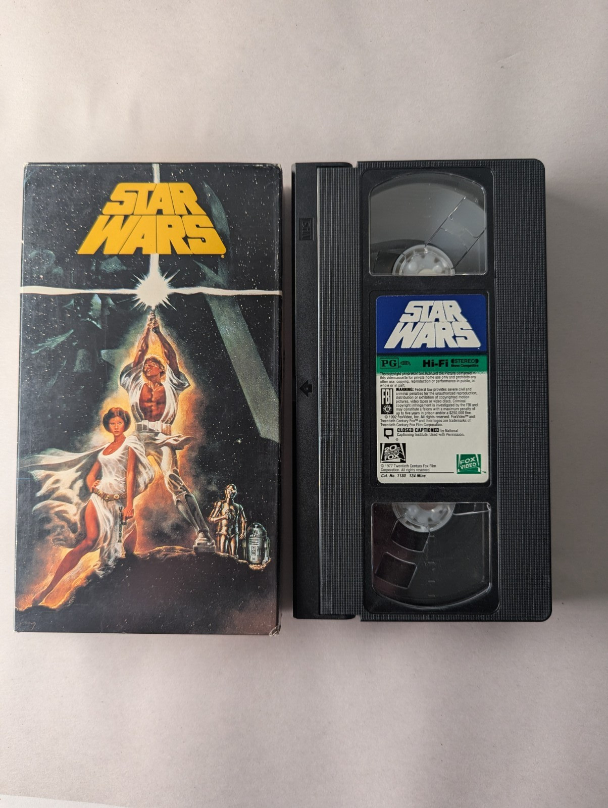 Star Wars VHS 1977, 1992 Fox Video Release...Tested VHS Video Tape