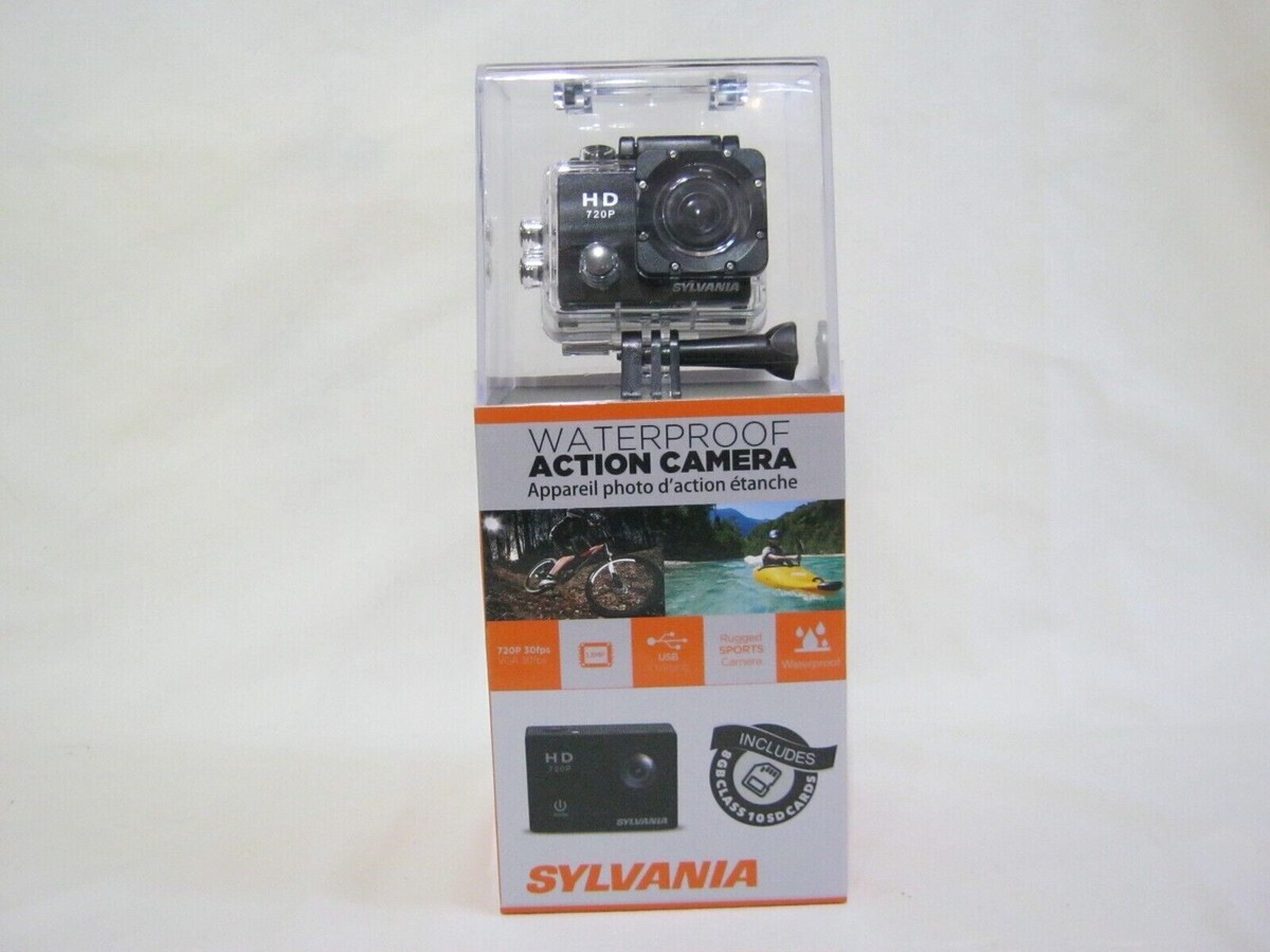 Sylvania 720P Waterproof Action Camera SAC2000-8GB-PDQ New in