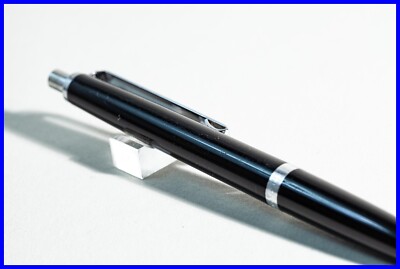 1980s made MONTBLANC Black & Chrome Ballpoint Pen N° 690 - VINTAGE