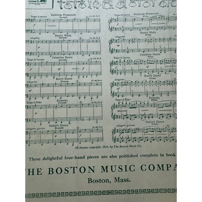 Dance Carnival By Hannah Smith For Piano Duets Copyright 1935 Boston Music Co.
