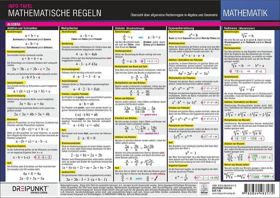 Thumbnail - Michael Schulze | Mathematische Regeln | Poster | Deutsch (2014) | 2