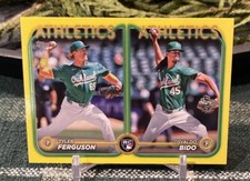 2024 Topps Update Yellow Tyler Ferguson/Oswaldo Bido #US69 Oakland Athletics RC