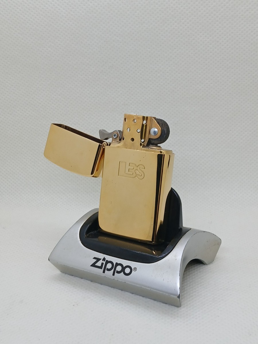 Vintage Zippo lighter 1993(32y) gold electro-plated slim set pen