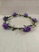 Flower Wreath Headband Flower Crown Red New 