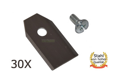 30X 3,5CM Edelstahl Messer für Yard Force SC600ECO / MowBest 400 Mähroboter