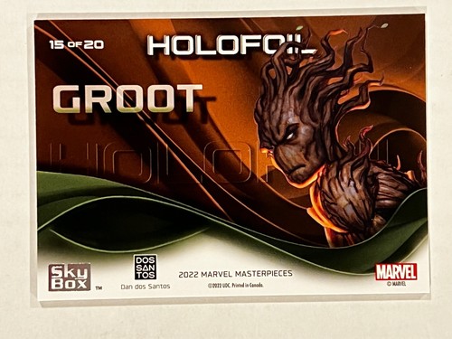 2022 Marvel Masterpieces Holofoil Small Dots #15 GROOT Mint😍💥* - Picture 2 of 2