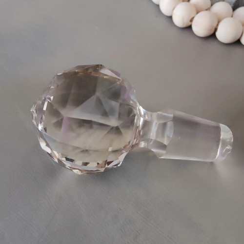 American Brilliant Cut Glass Cologne Bottle w/Stopper - Picture 3 of 12