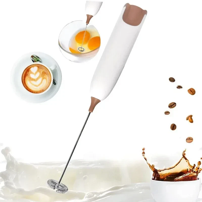 Milk Frother Electric Portable Mini Milk Foamer Coffee Cappuccino Foam Maker Cre