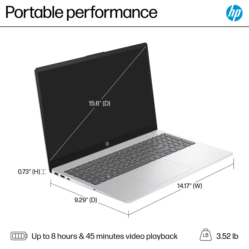 2025 HP Laptop Computer 15.6" Touch 6-Core Intel i3 Upto 64GB RAM 2TB SSD WinPro - Image 4 of 4