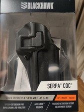 Blackhawk SERPA CQC Paddle Holster RH Black Fits Glock 20 & 21 410013BK-R NEW!