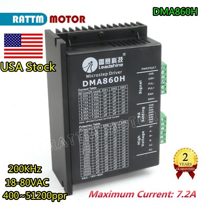 【in US】Leadshine DMA860H Stepper Motor Driver 7.2A 18-80V for Nema23/24/34 CNC