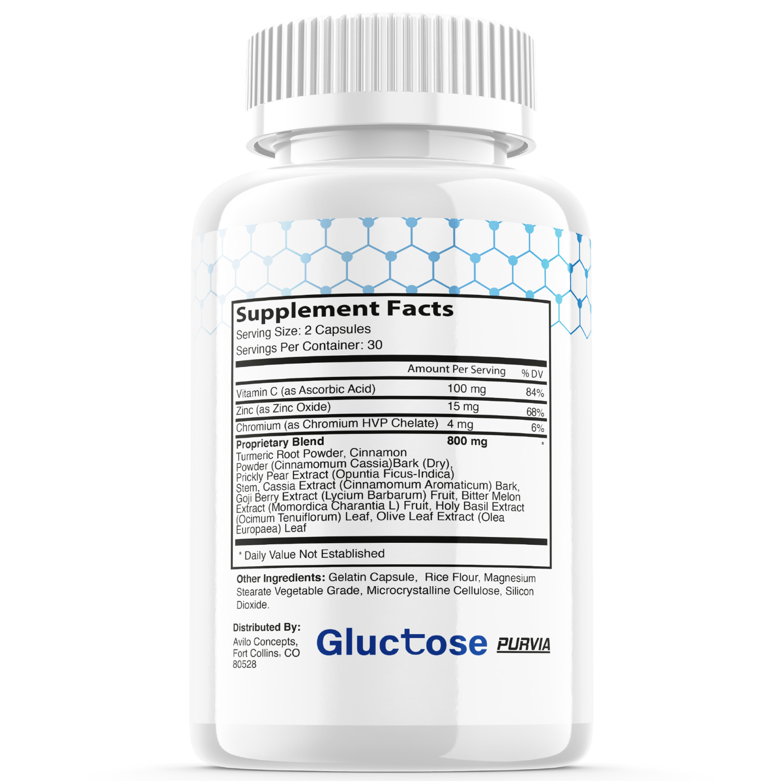 Gluctose Advanced Support Supplement, Tablets for Maximum Strength (60 Capsules)