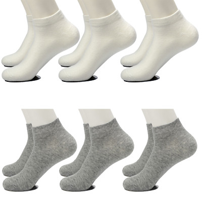 Lot 6 Pairs Ankle Socks Sport Cotton Crew Sock Low Cut Invisible for Men & Women