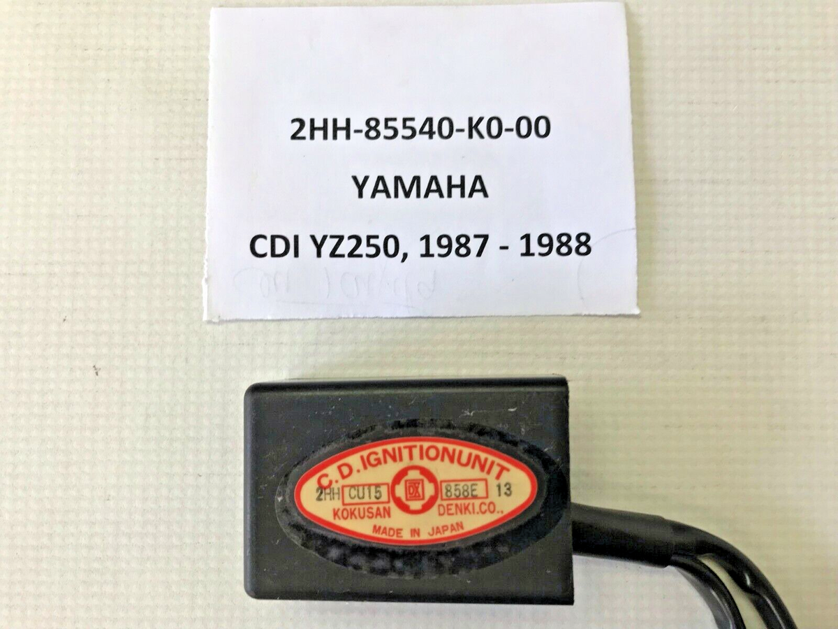 NOS OEM CDI UNIT ASSY YAMAHA ORIGINAL YZ250 1987 – 1988 OEM NOS OEM CDI UNIT ASSY YAMAHA ORIGINAL YZ250 1987 – 1988 OEM