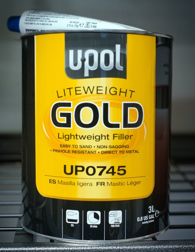 UPOL UP0745 GOLD Lightweight Body Filler- 1 Gallon- 3 Liter Can - Picture 7 of 7