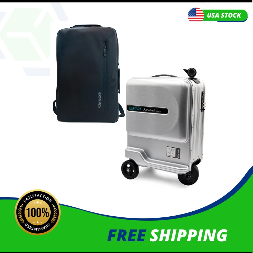 Juego de equipaje de mano y mochila inteligente Airwheel - bloqueo TSA, puerto USB, ligero Foto 2 de 4