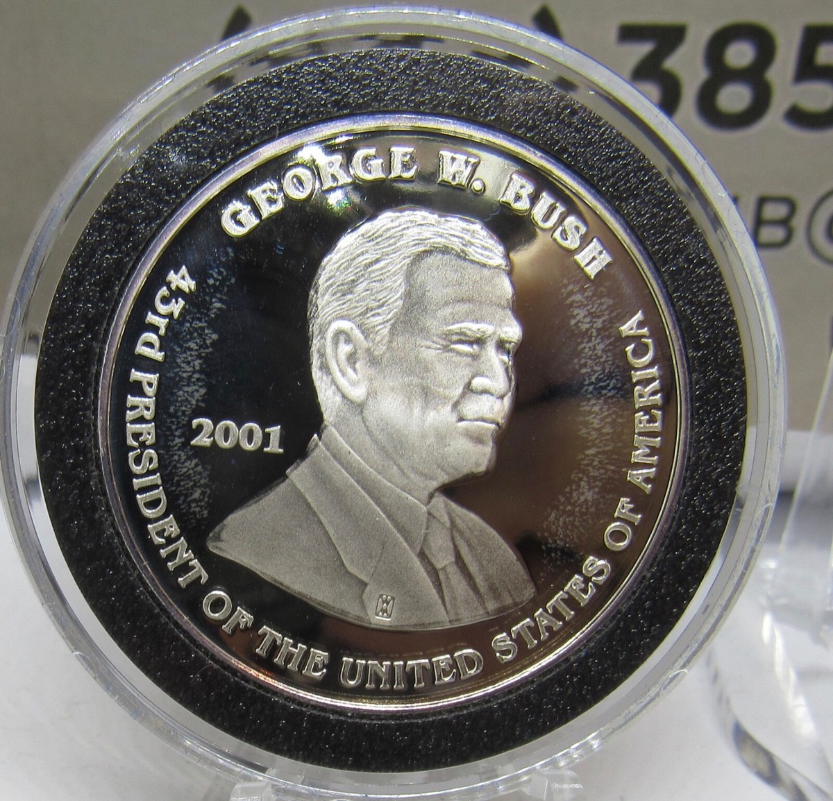 2001年アメリカ大統領選挙　記念コイン 1oz .999 Silver Coin George W Bush Al Gore 2001 Presidential
