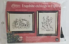 Embroidery Kit Nativity Three Kings Christmas Paragon Etchings in Filo Set 0456