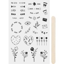 Heyda Rub-On Transfer Stickers 'Ornaments'