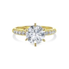 IGI Certified Diamond Engagement Ring VVS2 E Round Cut 2.20 Ct Best Price