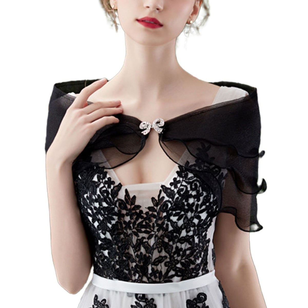 Elegant Layered Ruffles Soft Lace Crop Top Elegant Layered Ruffles Soft Lace Crop Top
