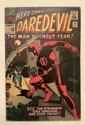 DAREDEVIL #10 ~ 1965 MARVEL ~ 1ST APP OF ORGANIZER ~ LOTS OF PICS ~ VG+