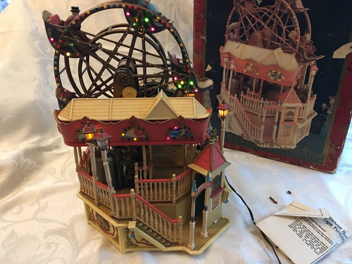 Enesco THE MAJESTIC Ferris Wheel DELUXE 1988 Musical w/ Cassette 