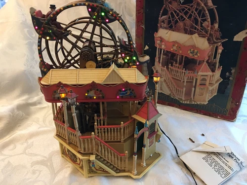 Enesco THE MAJESTIC Ferris Wheel DELUXE 1988 Musical w/ Cassette EUC
