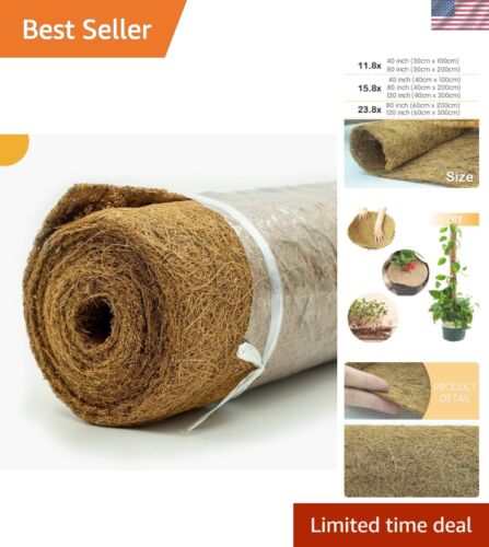 Lightweight & Durable 24x120 Inch Coconut Fiber Mat for Gardening & Reptiles