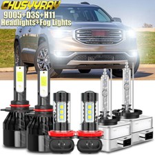 For GMC Acadia 2013-2018 2019 LED/HID Headlig...