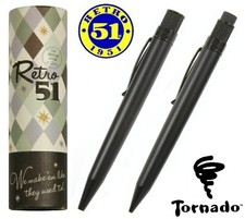 Retro 51 Stealth Vintage Metalsmith Rollerball Pen & Pencil Set #VRS-1701