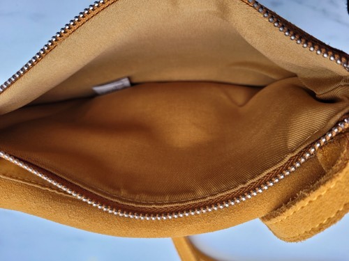 Urban Outfitters Yellow Tan Suede Leather Handbag cross body Messenger Bag NEW❤ - Picture 5 of 12
