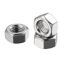 Metric M6 304 Stainless Steel Hex-Nuts 50pcs