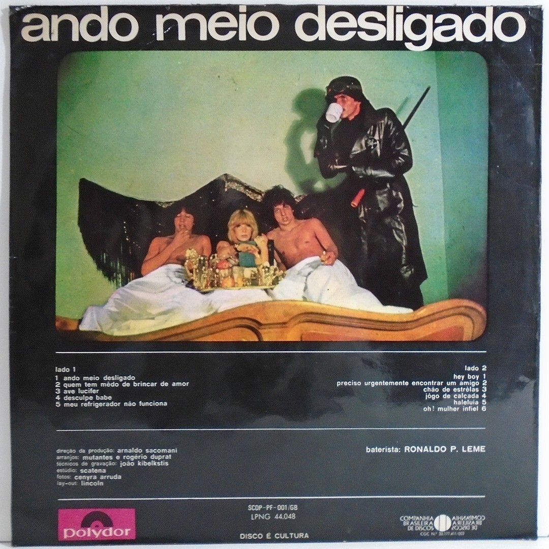 MUTANTES DIVINA COMEDIA OU ANDO MEIO DESLIGADO BRAZIL 1970