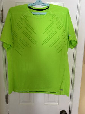 Champion Men's Size XL Lime Green Duo-Dry Workout Exercise