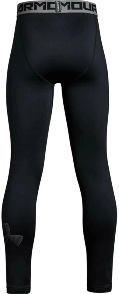 Under Armour L111543 Kids Armour Cold Gear Leggings Black Boy’s Size XS - Image 2 of 2