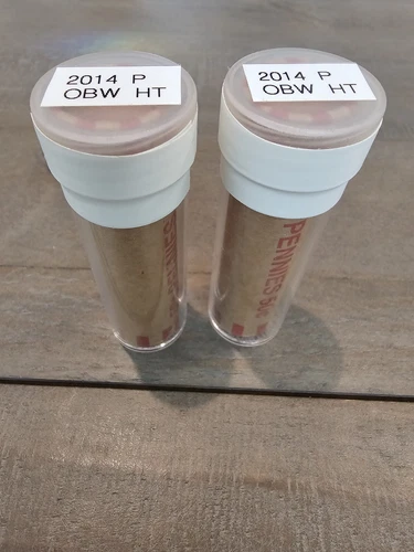 (2) OBW 2014 P BU GEM Lincoln Cent Rolls * Unopened * Free Shipping