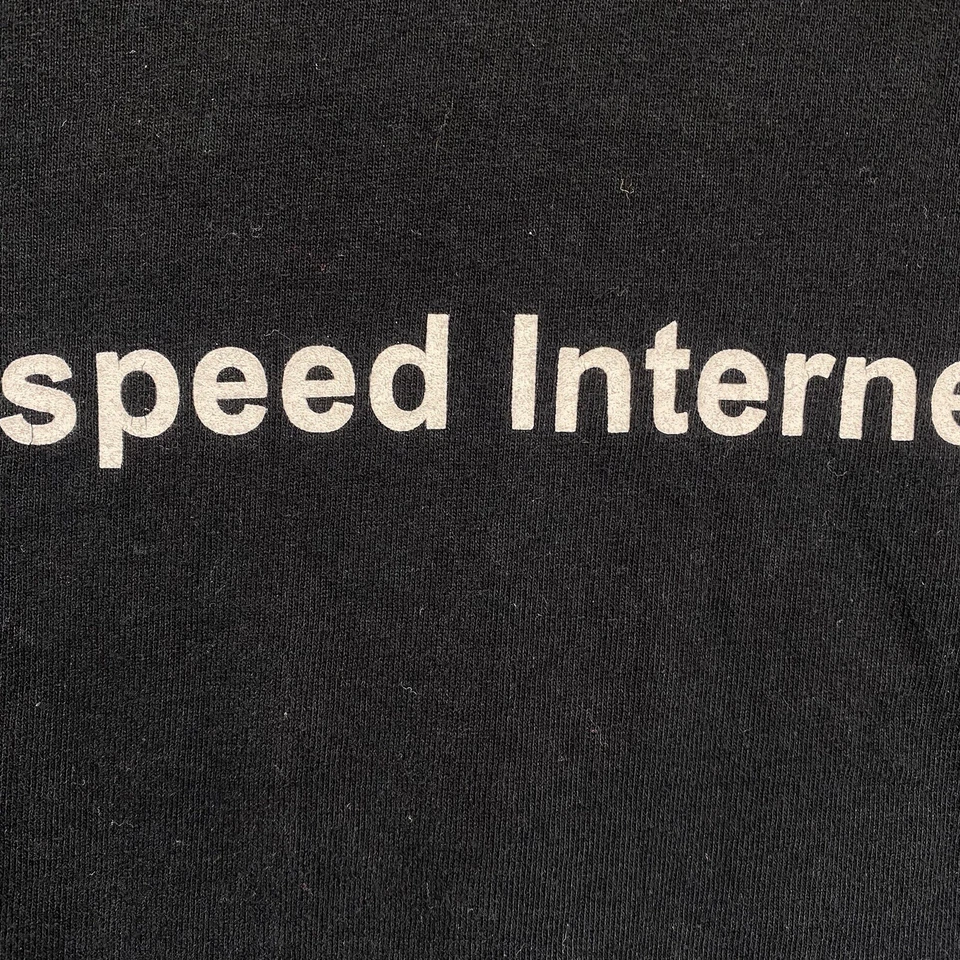 Vintage Sprint T Shirt High Speed Internet Black Long Sleeve XL Y2K 2000s Phone - Imagem 2 de 4
