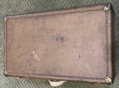 Vintage Mendel Tourist Antique Steamer Travel Trunk, Shipping