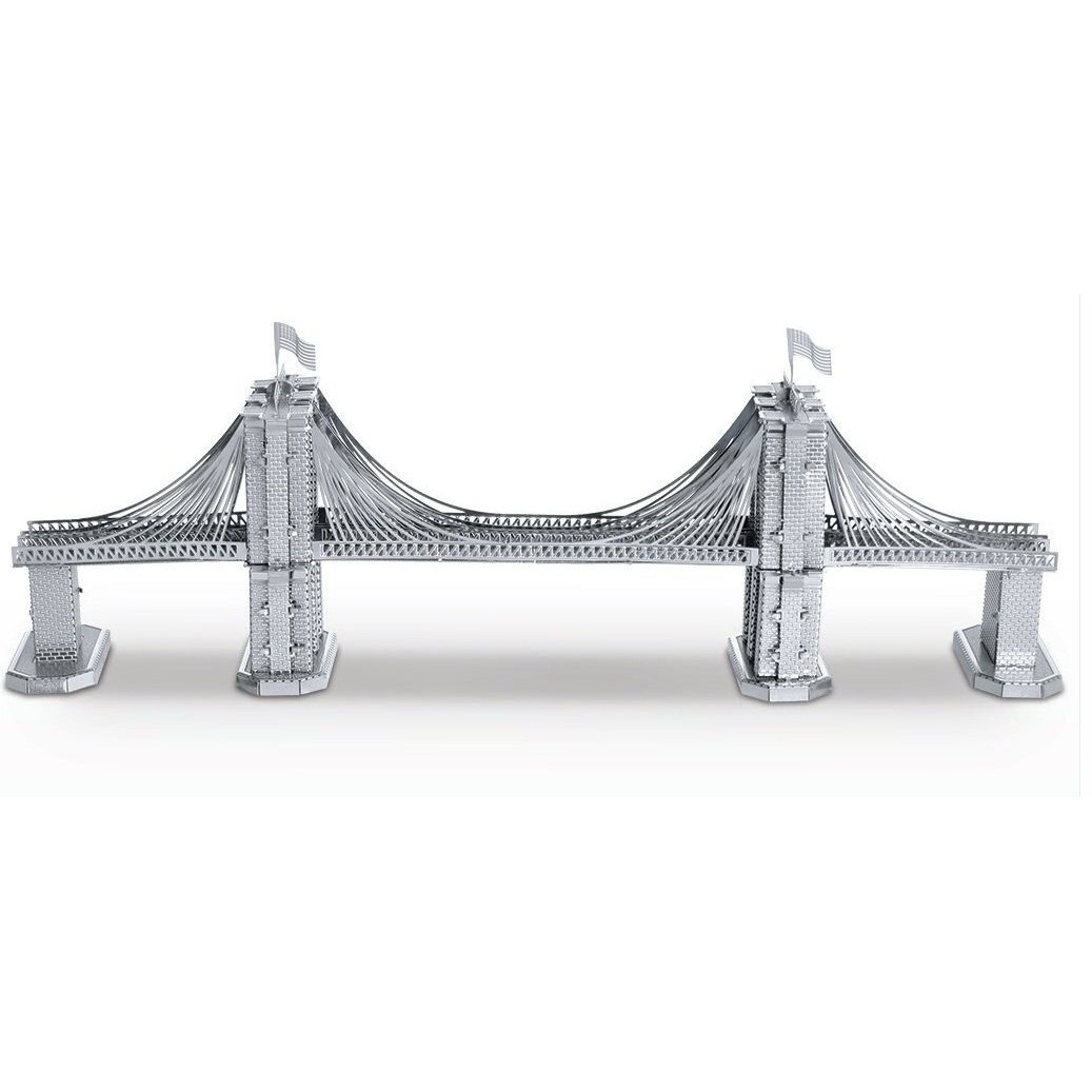 Metal Earth Brooklyn Bridge 3D metal Model + Tweezer 010480
