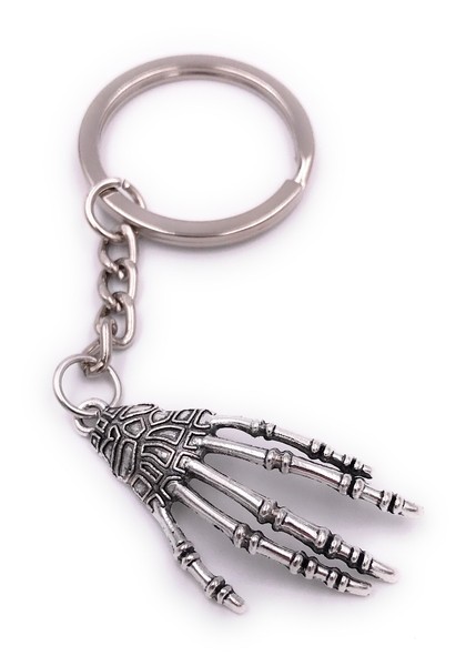 Skelett Hand SchlüSselanhäNger AnhäNger Silber Aus Metall-image
