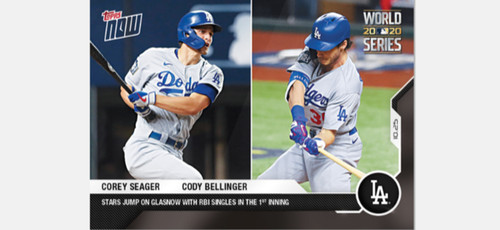 2020 Topps Now 470 Corey Seager / Cody Bellinger