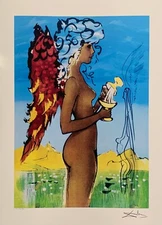 Salvador Dali LOVE'S PROMISES Facsimile Signed & Numbered Giclee Art 24" x 17"