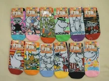 Women's New Moomin Characters Japan Cotton Ankle Socks One Size