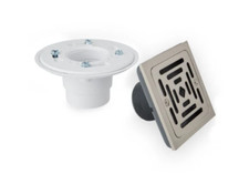 Signature Hardware SH607ZBN 7 Adelphi 4-1-2" Pattern Grate Linear Shower Drain