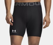 Size Small 2 - UA Compression Shorts Men's Black Under Armour Heat Gear NEW