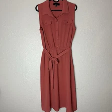 Naïf collared Button top Tie Waist Midi Dress Size S