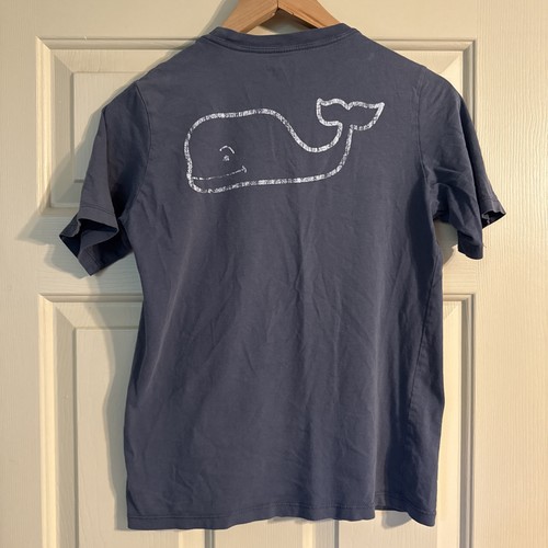 Vineyard Vines Blue Graphic Print Whale T-Shirt Boy's Medium - Picture 4 of 5