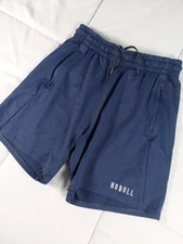 NoBull Shorts Mens Medium Blue Gym Training 6" Performance Active Running 